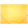 Папка пластиковая на резинке Forpus, толщина пластика 0,45 мм, желтая/оранжевая