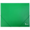 Папка-короб пластиковая на резинке Forpus, толщина пластика 0,6 мм, зеленая
