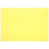 Папка-конверт пластиковая на кнопке Barocco, толщина пластика 0,18 мм, желтая